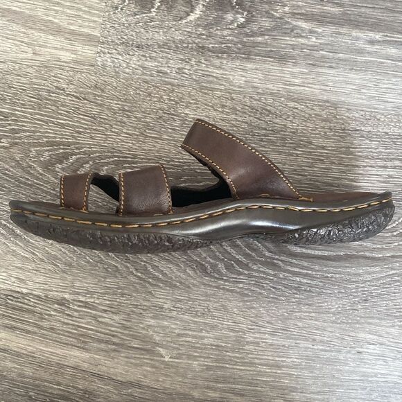 Born Brown Leather Sandals Adjustable straps Cushioned 8M/W Comfortable Casual - Picture 4 of 11